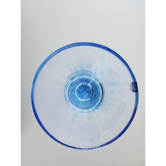 Rare Vintage Celtic Myths Collection by CAITHNESS Glass Candle Holder Scotland - Picture 8 of 9